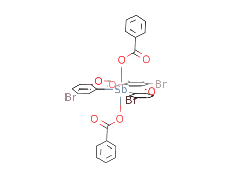 Molecular Structure of 1352166-71-2 (((2-methoxy-5-bromophenyl)3Sb(PhC(O)O)2)