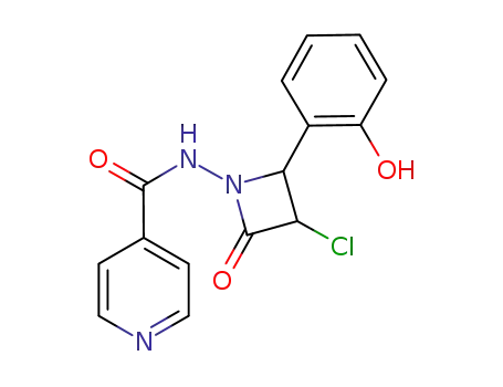 N-[3-chloro-2-(2-hydroxy-phenyl)-4-oxoazetidin-1yl]isonicotinamide