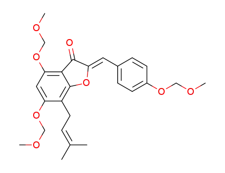 (2Z)-4,6-bis(methoxymethoxy)-2-[4-(methoxymethoxy)benzylidene]-7-(3-methylbut-2-en-1-yl)-1-benzofuran-3(2H)-one