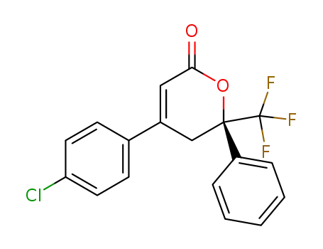 (R)-4-(4-chlorophenyl)-6-(trifluoromethyl)-6-phenyl-5,6-dihydro-2H-pyran-2-one