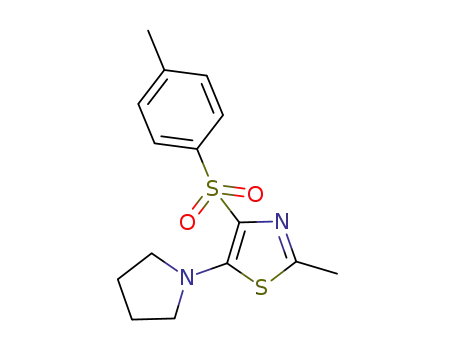 2-methyl-5-pyrrolidino-4-tosyl-1,3-thiazole