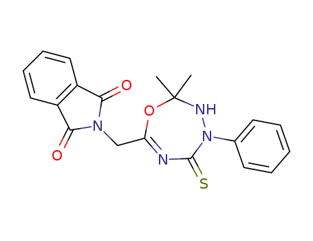 2-((2,2-dimethyl-4-phenyl-5-thioxo-2,3,4,5-tetrahydro-1,3,4,6-oxatriazepin-7-yl)methyl)isoindoline-1,3-dione