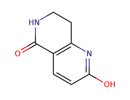 Molecular Structure of 1251033-14-3 (2-Hydroxy-7,8-dihydro-6H-[1,6]naphthyridin-5-one)