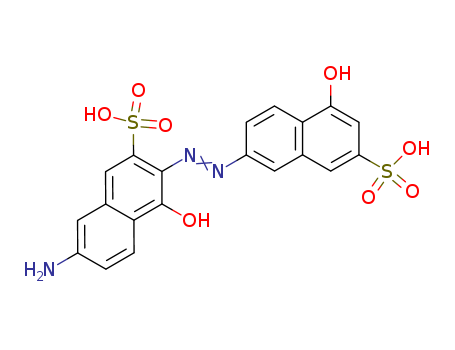 7-amino-3-[(5-hydroxy-7-sulfo-naphthalen-2-yl)hydrazinylidene]-4-oxo-naphthalene-2-sulfonic acid cas  13617-83-9