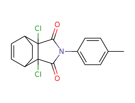Molecular Structure of 1373308-91-8 (2,3-dichloro-N-(4-methylphenyl)bicyclo[2.2.2]oct-5-ene-2,3-dicarboximide)