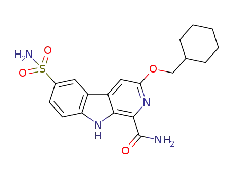 6-aminosulfonyl-1-carbamoyl-3-cyclohexylmethoxy-β-carboline