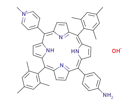 5-(4-aminophenyl)-10,20-bis(mesityl)-15-(4-N-methylpyridinium)porphyrin