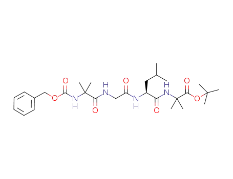 Alanine,
2-methyl-N-[(phenylmethoxy)carbonyl]alanylglycyl-L-leucyl-2-methyl-,
1,1-dimethylethyl ester