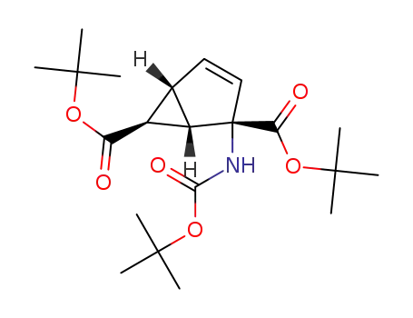 (1S,2S,5R,6S)-di-t-butyl 2-((t-butoxycarbonyl)amino)bicyclo-[3.1.0]hex-3-ene-2,6-dicarboxylate