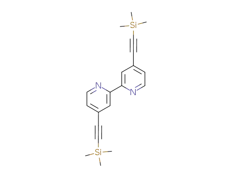 Molecular Structure of 133810-43-2 (2,2'-Bipyridine, 4,4'-bis[(trimethylsilyl)ethynyl]-)