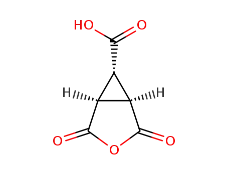Molecular Structure of 187681-87-4 (3-Oxabicyclo[3.1.0]hexane-6-carboxylicacid,2,4-dioxo-,(1alpha,5alpha,6alpha)-(9CI))