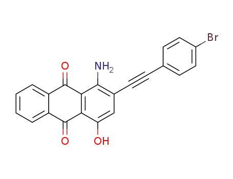 1-amino-2-[(4-bromophenyl)ethynyl]-4-hydroxyanthracene-9,10-dione