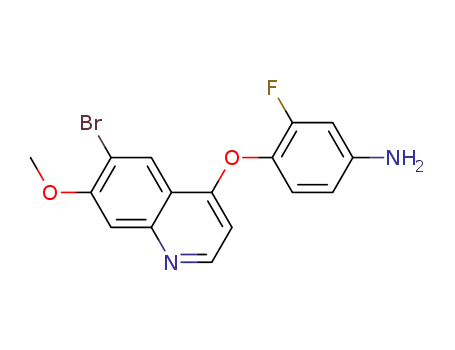 4-(6-bromo-7-methoxyquinolin-4-yloxy)-3-fluorobenzenamine