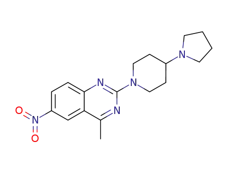 4-methyl-6-nitro-2-(4-pyrrolidin-1-yl-piperidin-1-yl)-quinazoline