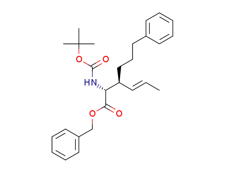 benzyl (2R,3S,E)-2-(tert-butoxycarbonylamino)-3-(3-phenylpropyl)hex-4-enoate