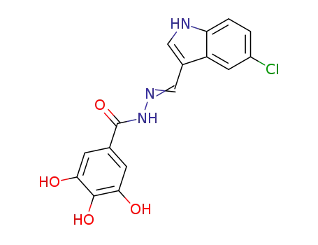 3,4,5-trihydroxy-N'-[(5-chloro-1H-indol-3-yl)methylidene]benzohydrazide