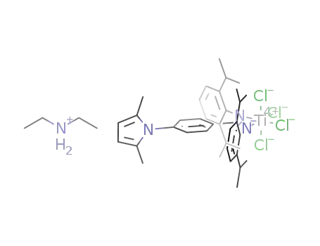 diethylammonium [N,N-bis(2,6-diisopropylphenyl)-4-(2,5-dimethylpyrrole-1-yl)benzamidinatotetrachlorotitanate]