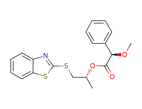 (2R)-1-(1,3-benzothiazol-2-ylsulfanyl)propan-2-yl (2R)-methoxy(phenyl)ethanoate