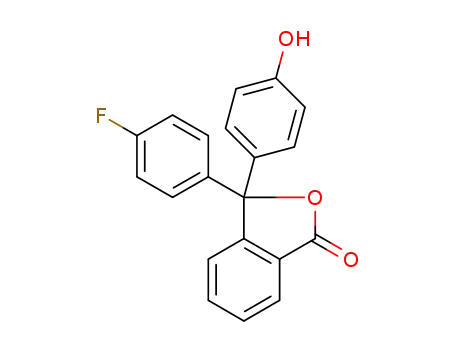 Molecular Structure of 1401216-76-9 (3-(4-hydroxyphenyl)-3-(4-fluorophenyl)phthalide)