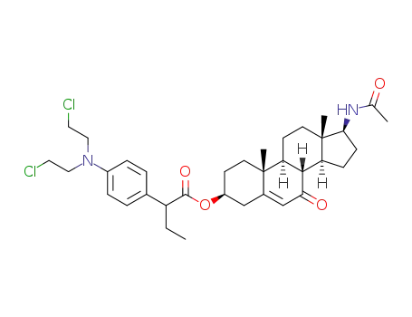 17β-acetamide-androst-5-en-7-one-3β-yl 2-[4-N,N-bis(2-chloroethyl)amino-phenyl]butanoate
