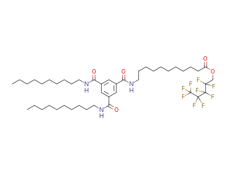 N-(2,2,3,3,4,4,5,5,5-nonafluoropentyl 11-undecanoate)-N’,N”-di(n-decyl)benzene-1,3,5-tricarboxamide