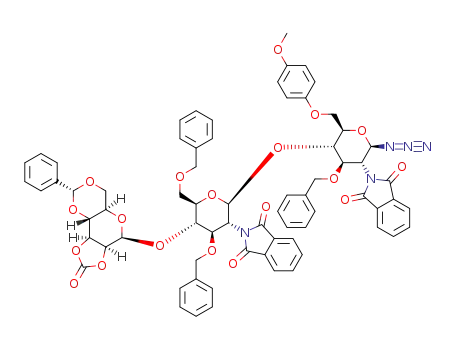 C<sub>70</sub>H<sub>63</sub>N<sub>5</sub>O<sub>19</sub>