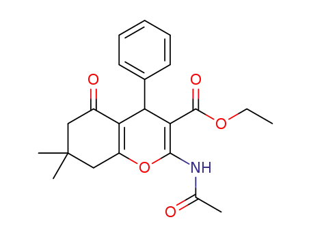 ethyl 2-acetamido-7,7-dimethyl-5-oxo-4-phenyl-5,6,7,8-tetrahydro-4H-chromene-3-carboxylate