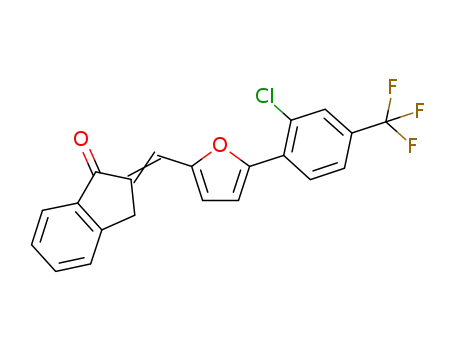 2-[5-(2-chloro-5-trifluoromethyl)-furan-2-ylmethylene]indan-1-one