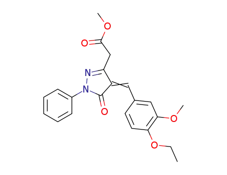 methyl 2-(4-(4-ethoxy-3-methoxybenzylidene)-5-oxo-1-phenyl-4,5-dihydro-1H-pyrazol-3-yl)acetate