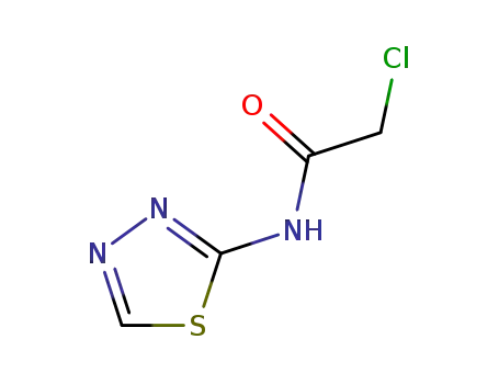 Molecular Structure of 4454-63-1 (2-CHLORO-N-1,3,4-THIADIAZOL-2-YLACETAMIDE)