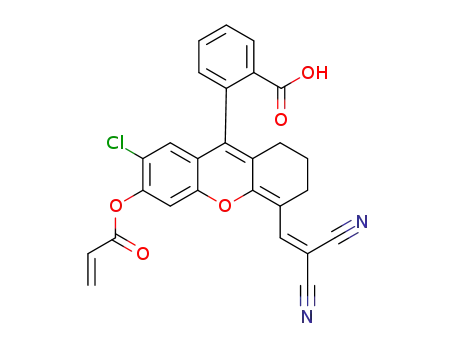 2-(3-(acryloyloxy)-2-chloro-5-(2,2-dicyanovinyl)-7,8-dihydro-6H-xanthen-9-yl)benzoic acid