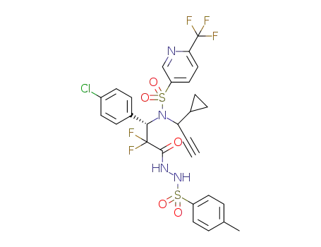 C<sub>28</sub>H<sub>24</sub>ClF<sub>5</sub>N<sub>4</sub>O<sub>5</sub>S<sub>2</sub>
