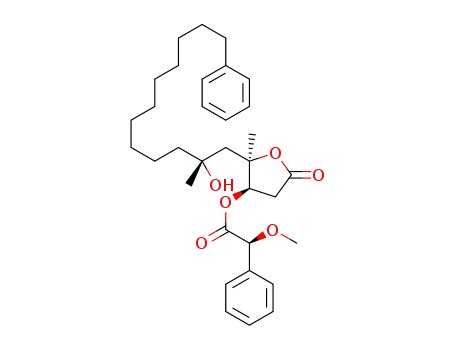 (S)-(2R,3R)-2-[(R)-2-hydroxy-2-methyl-12-phenyldodecyl]-2-methyl-5-oxotetrahydrofuran-3-yl 2-methoxy-2-phenylacetate