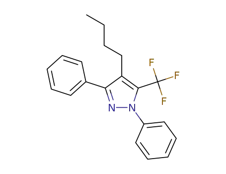 Molecular Structure of 1396123-87-7 (1,3-diphenyl-4-(n-butyl)-5-trifluoromethyl-1H-pyrazole)