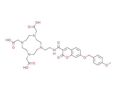C<sub>34</sub>H<sub>43</sub>N<sub>5</sub>O<sub>11</sub>