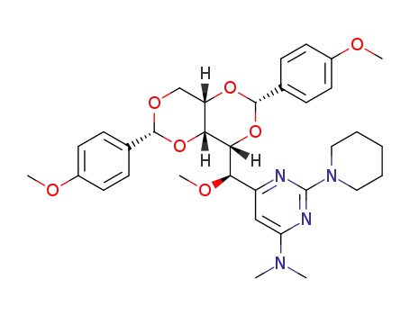 6-dimethylamino-4-[(R)-methoxy-[(1S,3S,5R,6R,8R)-3,8-bis(4-methoxyphenyl)-2,4,7,9-tetraoxabicyclo[4.4.0]decan-5-yl]methyl]-2-(1-piperidyl)pyrimidine