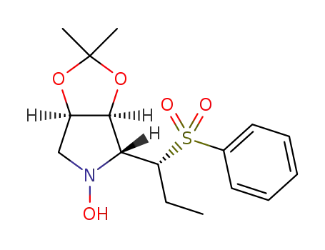 (1′R,2R,3S,4R)-2-[(1′-phenylsulfonyl)propyl]-1-hydroxy-3,4-isopropylidenedioxypyrrolidine