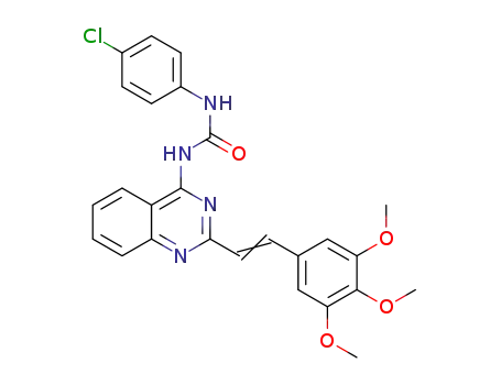 2-(3,4,5-trimethoxystyryl)-4-(4-chlorophenylureido)-quinazoline