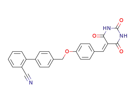 4′-({4-[(2,4,6-trioxotetrahydropyrimidin-5(2H)-ylidene)methyl]phenoxy}methyl)biphenyl-2-carbonitrile