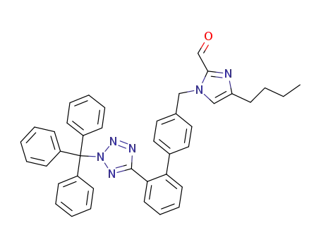 1-<<2'-<(N-triphenylmethyl)tetrazol-5-yl>biphenyl-4-yl>methyl>-4-butylimidazole-2-carboxaldehyde