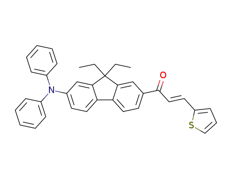 (E)-3-(2-(diphenylamino)-9,9-diethyl-9H-fluoren-7-yl)-1-(thiophen-2-yl)prop-2-en-1-one
