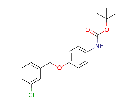 N-tert-butoxycarbonyl-(4-((3-chlorobenzyl)oxy)phenyl)amine