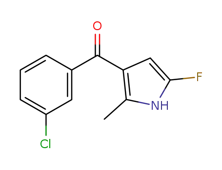 (3-chlorophenyl)(5-fluoro-2-methyl-1H-pyrrol-3-yl)methanone