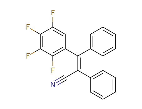 Molecular Structure of 1453501-08-0 ((Z)-3-(2,3,4,5-tetrafluorophenyl)-2,3-diphenyl-prop-2-enenitrile)