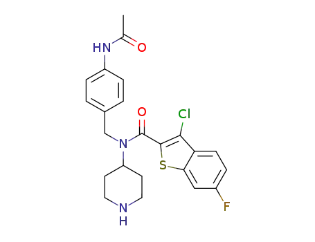 C<sub>23</sub>H<sub>23</sub>ClFN<sub>3</sub>O<sub>2</sub>S