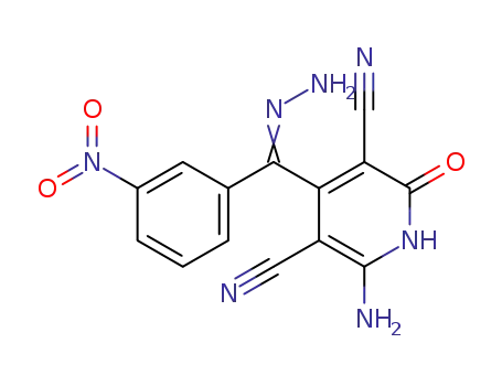 6-amino-4-[hydrazono(3-nitrophenyl)methyl]-2-oxo-1,2-dihydropyridine-3,5-dicarbonitrile