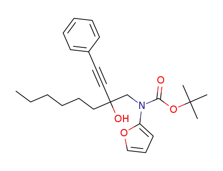 tert-butyl furan-2-yl(2-hydroxy-2-(phenylethynyl)octyl)-carbamate
