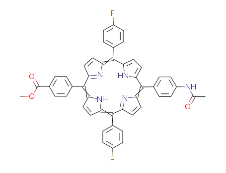 5-(4-(N-Acetylaminophenyl))-10,20-bis(4-fluorophenyl)-15-(4-(methoxycarbonylphenyl)) porphyrin