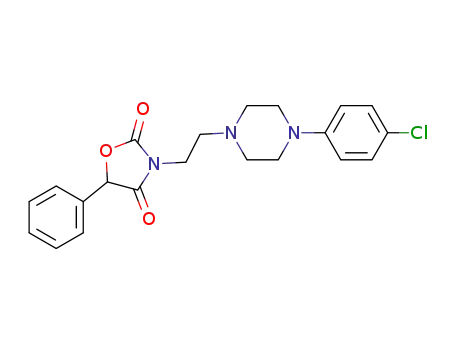 Molecular Structure of 1346457-62-2 (3-{2-[4-(4-chlorophenyl)piperazin-1-yl]ethyl}-5-phenyloxazolidine-2,4-dione)