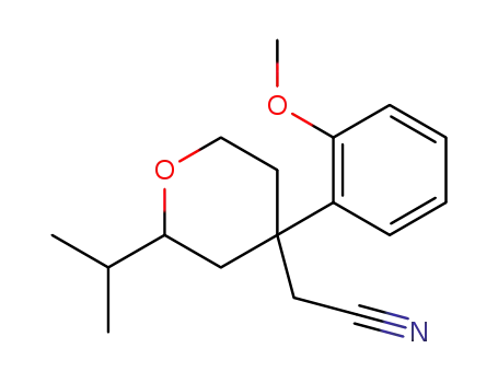 [2-isopropyl-4-(o-methoxyphenyl)tetrahydropyran-4-yl]acetonitrile